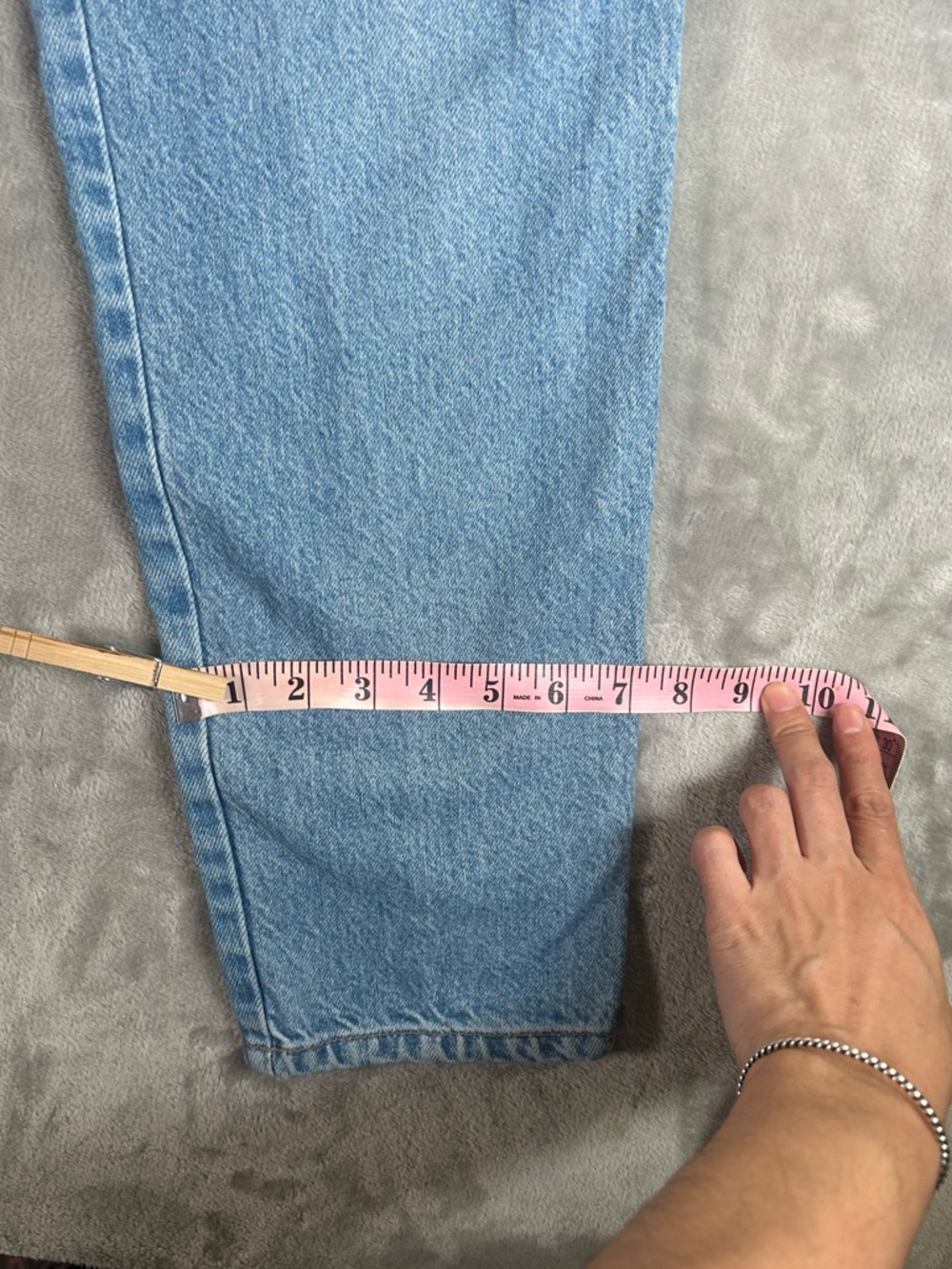 Gloria Vanderbilt High-Rise straight leg Blue Denim Jeans - Picture 10 of 14